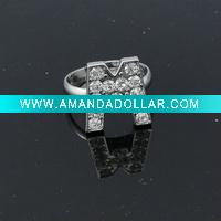Wholesale Fashion alloy ring,letter ring,finger ring,rings jewellery,fashion ring,jewelry ring.gemstone ring,metal ring