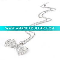Wholesale fashion knot gemstone necklace jewelry