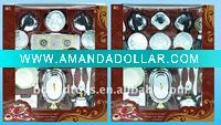 Plastic tableware play set