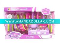 plastic mini toy kitchen set