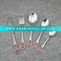 Wholesale Stainless stee cutlery with color cheek BS2031