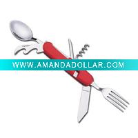 cutlery set with ABS handle with colors