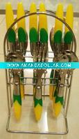 Wholesale 24pcs cutlery set with corn plastic handle