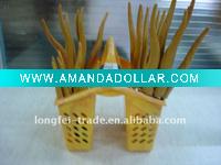 Wholesale 24pcs stainless steel cutlery with plastic handle