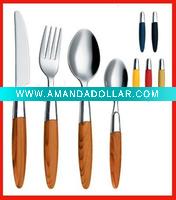 Wholesale Stainless steel cutlery with plastic handle