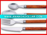 Wholesale Stainless steel cutlery with plastic handle