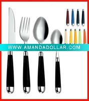 Wholesale Stainless steel cutlery with plastic handle