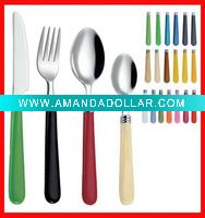 Wholesale Stainless steel cutlery with plastic handle