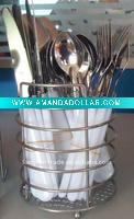 Wholesale 24pcs stainless steel cutlery set with plastic handle packing in gift box