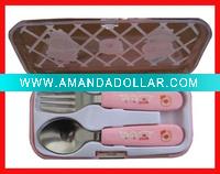 Wholesale stainless steel children cutlery sets
