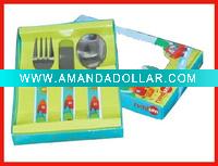 Wholesale children cutlery set with gift box