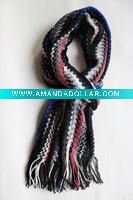 Wholesale fashion stripped knitted scarf