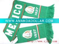 Wholesale Mexico logo knitted scarf