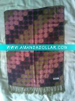 Jacquard Stripes Knitted Scarf