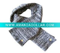 Wholesale AB yarn knitted scarf
