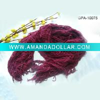 Wholesale fashion acrylic ladies knitted scarf