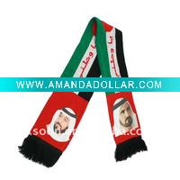 Wholesale Football Fan Knitted Sport Scarf