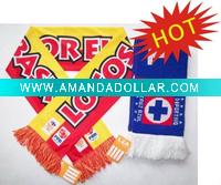 Wholesale custom knitted football scarf