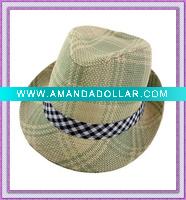 Wholesale Men Fashion Straw Hat Fedora