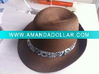 Wholesale fashion design popular paper fedora hat
