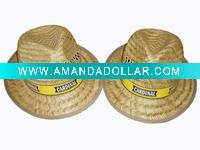 Wholesale Hollow Straw Fedora hat / Promotion Fedora hat