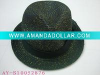 Wholesale Paper straw fedora hat
