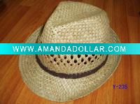 straw hat, fedora