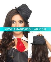 Wholesale striped mini fedora(BSH-0379)