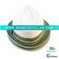 Wholesale 100% Paper Straw Fedora Hat