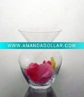 Engraving glass vase