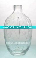 clear glass vase