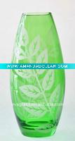 clear glass vase