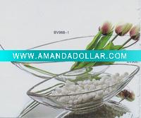Wholesale Clear Glass Vase and Flower Glass Vase