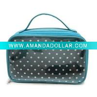 cute pvc makeup bag with handle