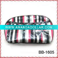 strip satin makeup bag