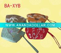 Wholesale Cosmetic Makeup Bag made of jacquard brocade with zipper