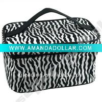zebra pattern makeup bag
