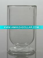 Wholesale mouth blown/handmade double layered Borosilicate glassware