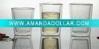 mouth blown double layer glassware