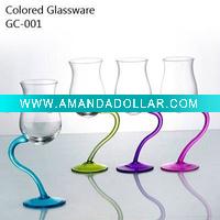 colorful glassware