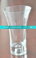 Wholesale glassware clear glass vase glass candlestand