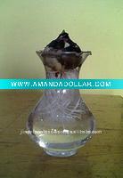 Wholesale Mouth blown glassware for flowers, onion shaped glass vase