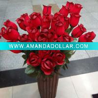 Wholesale vases artificial rose flower