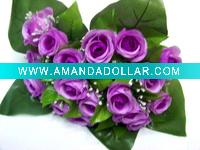 Wholesale 18 heads artificial flower / rose