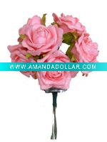 Wholesale artificial flower;rose head