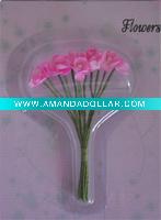 Wholesale pink artificial flowers for hobby crafts