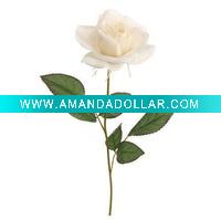 Wholesale plastic single rose ,high quality and cheap price