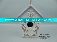 Wholesale ceramic red soil fashonable lovely glazed bird feeder apparatus perfect art and crafts porcelain