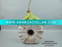 Wholesale ceramic red soil fashionable lovely glazed bird feeder apparatus perfect art and crafts porcelain