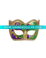 Wholesale Green, Purple and Gold Venetian Mask bsma-0726